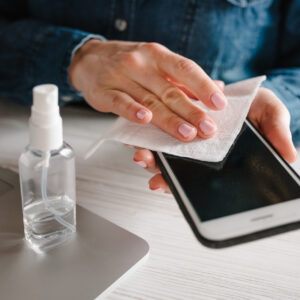 cleaning phone