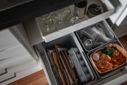 Organize Your Junk Drawer Using Upcycled Containers